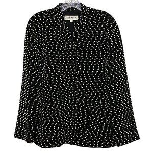 Vintage Windridge Cheryl Nash Womens Button Front Jacket Dressy Classic Pockets‎